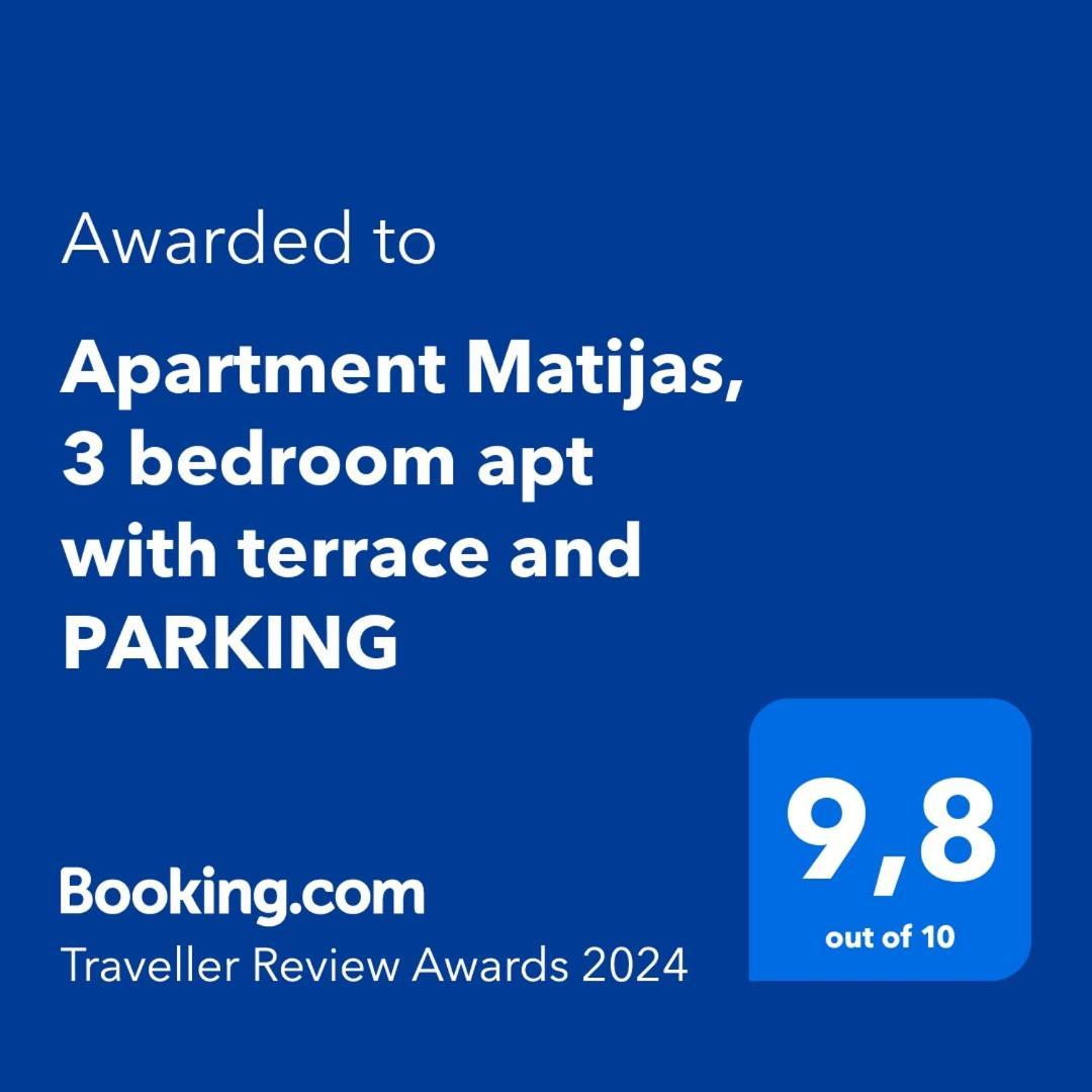 Apartment Matijas, 3 Bedroom Apt With Terrace And Parking 斯普利特 外观 照片